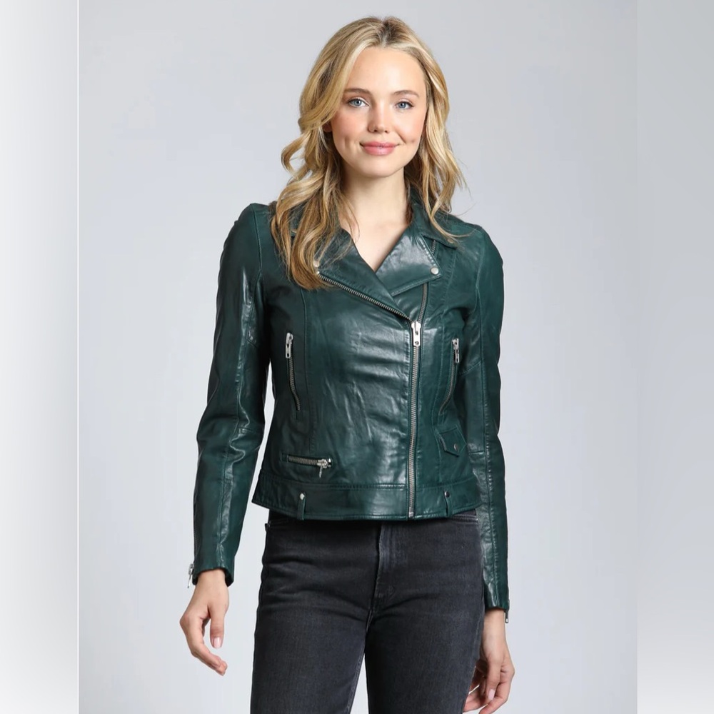 Dark Green Leather Jacket